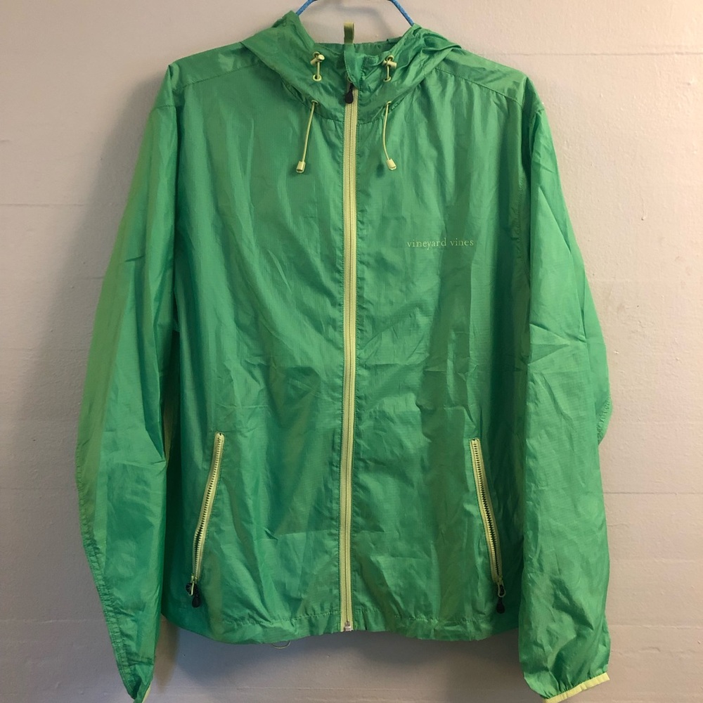 Vineyard Vines Green Wind & Rain Jacket - Small